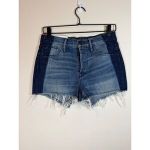 3x1 Mason Short Mid Rise Vintage Fit Button Fly Denim Jean Shorts Size 25